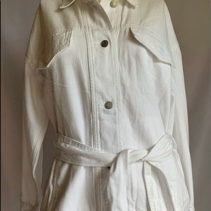Banana Republic white  Jean jacket